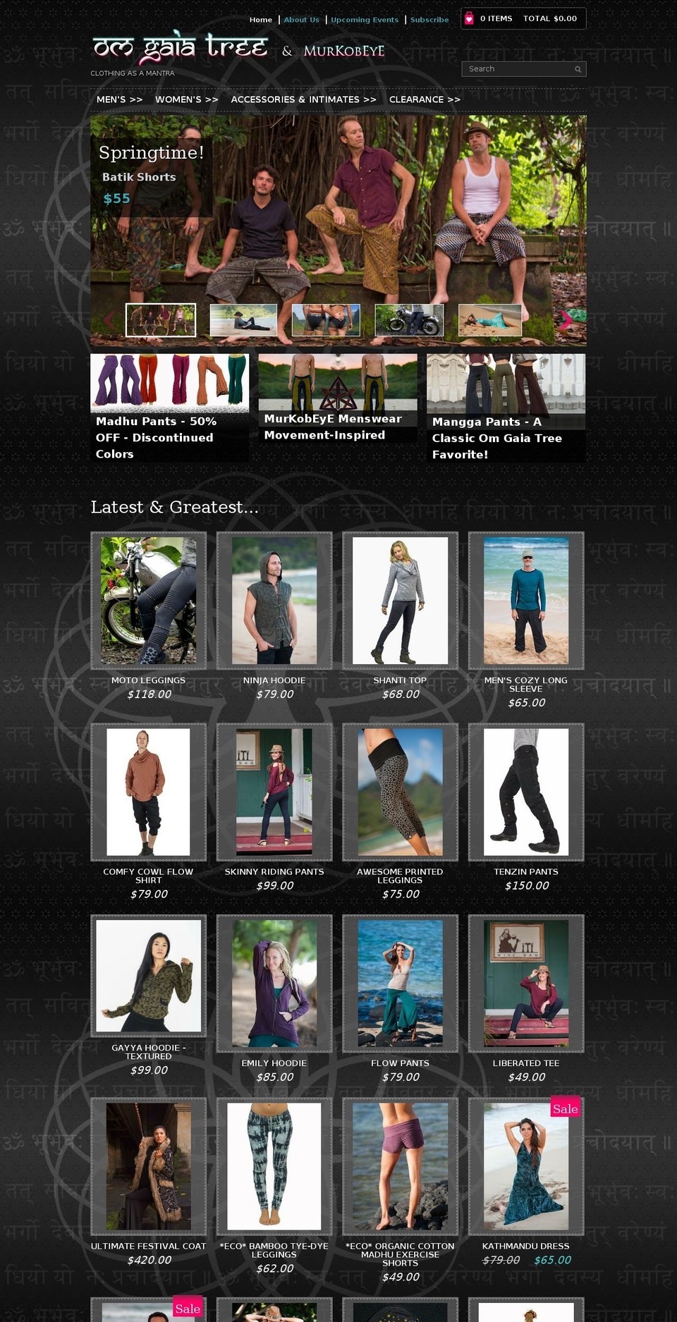 omgaiatree.com shopify website screenshot