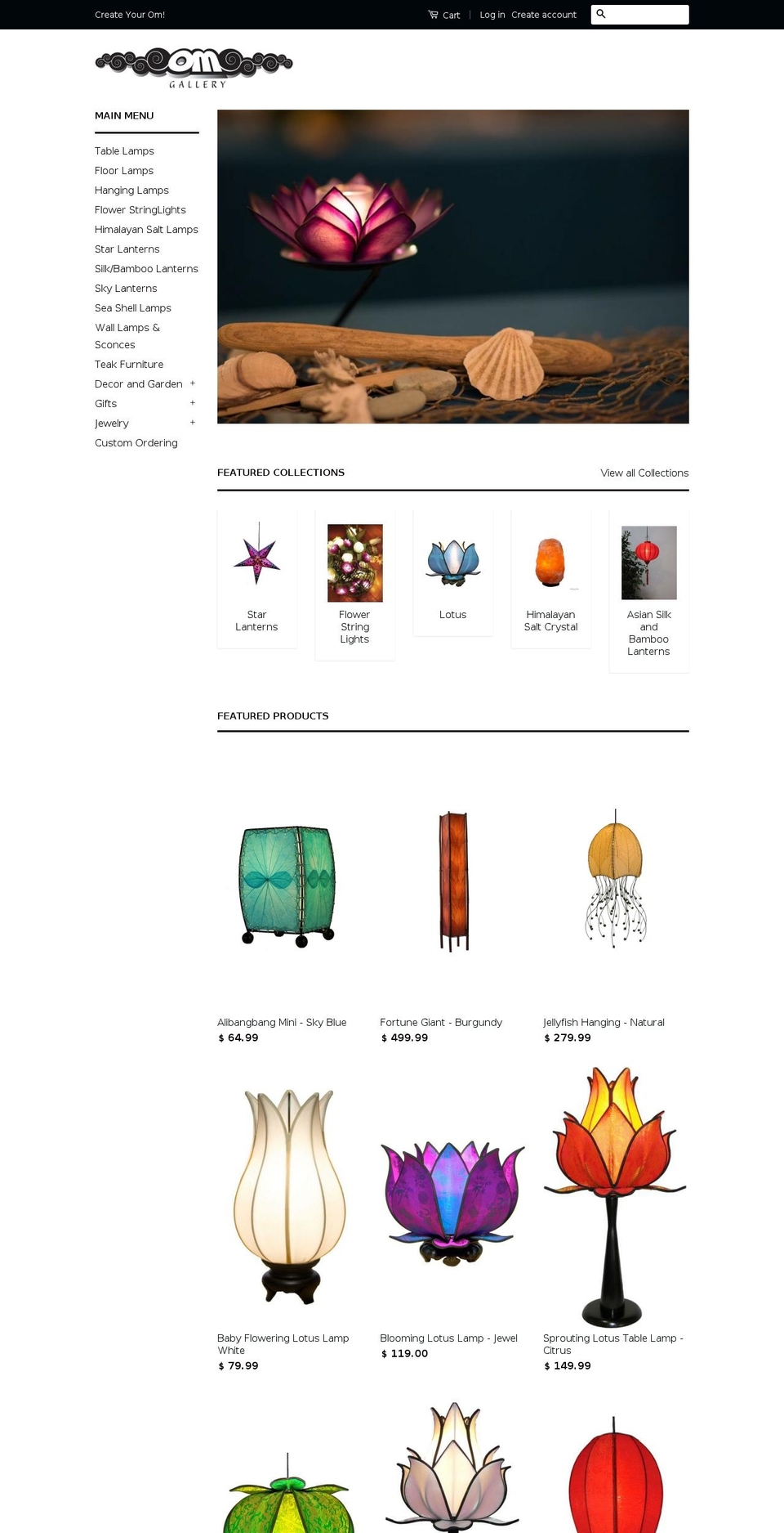omgalleryonline.com shopify website screenshot