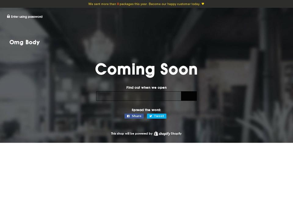 omgbody.org shopify website screenshot