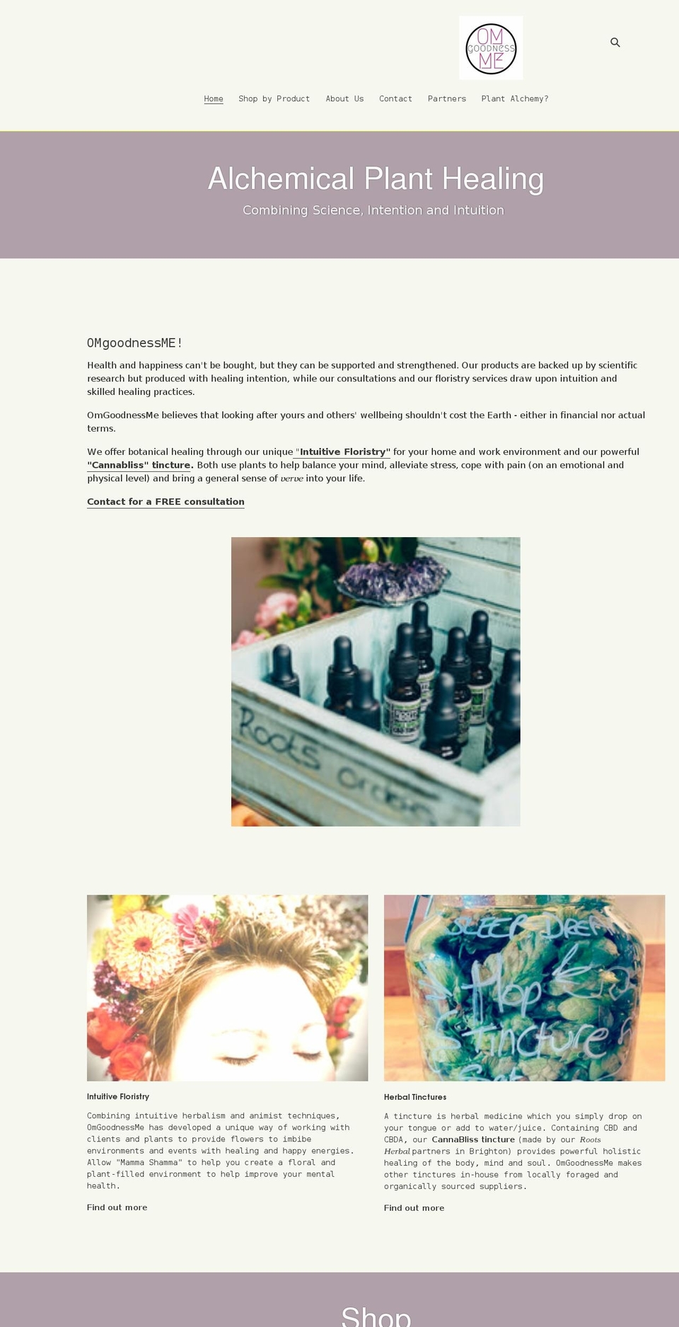omgoodnessme.co.uk shopify website screenshot
