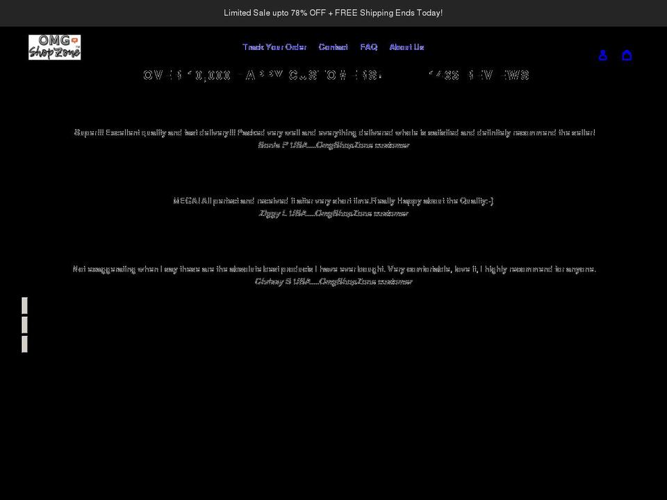 omgshopzone.com shopify website screenshot