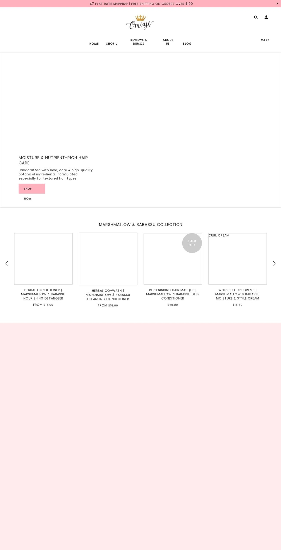 omiaje.com shopify website screenshot