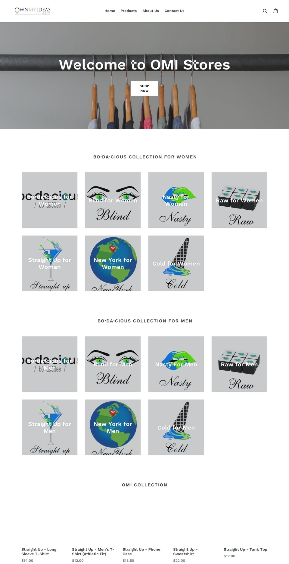 omistores.com shopify website screenshot
