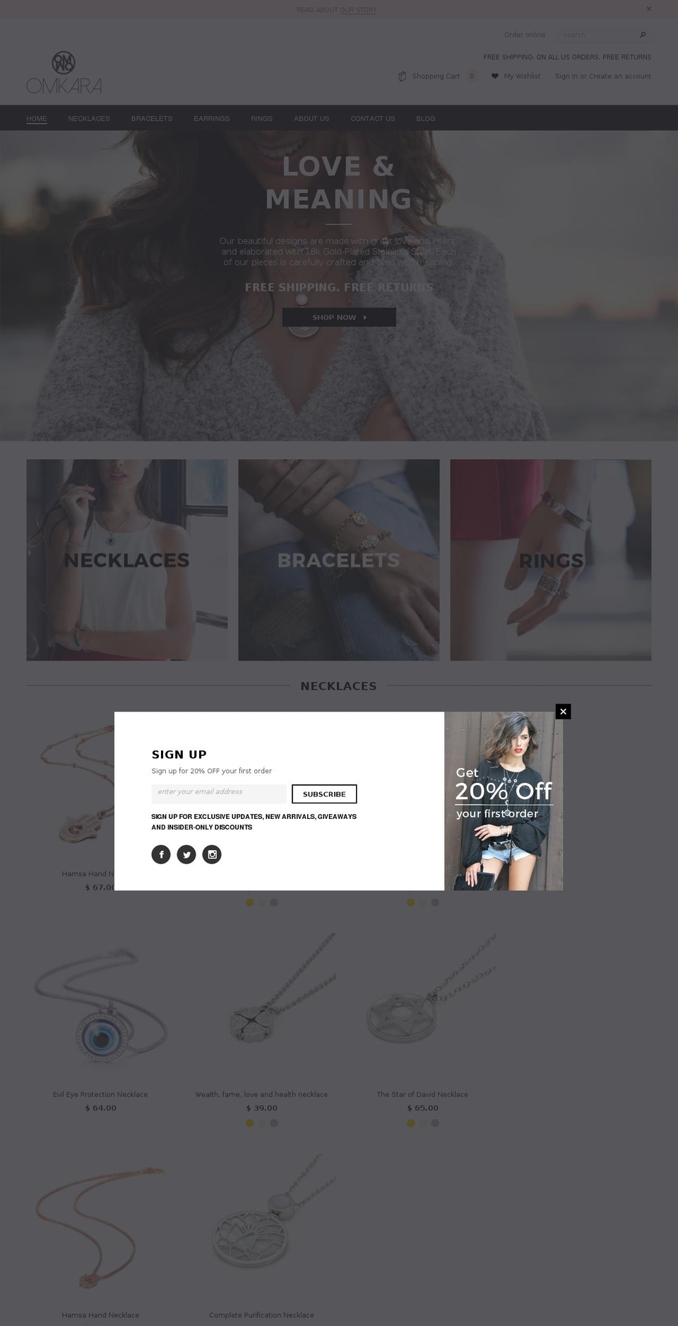 omkarastyle.com shopify website screenshot