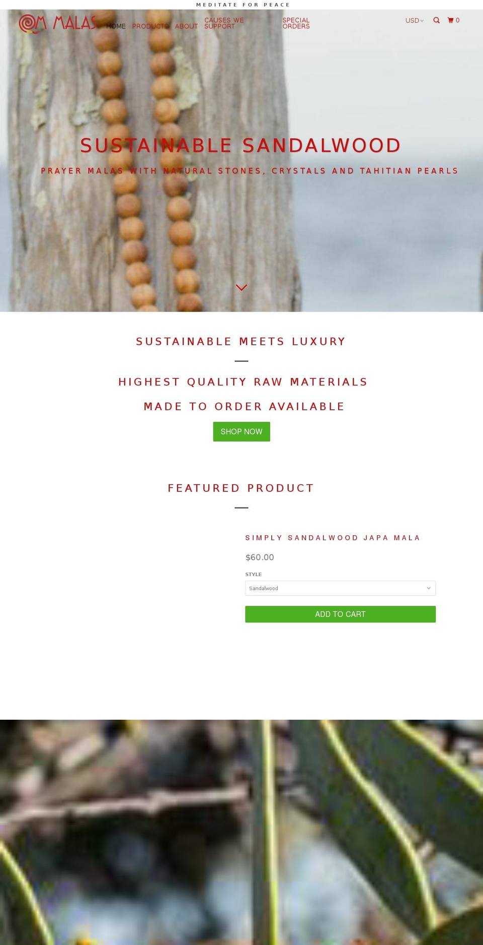 ommalas.net shopify website screenshot