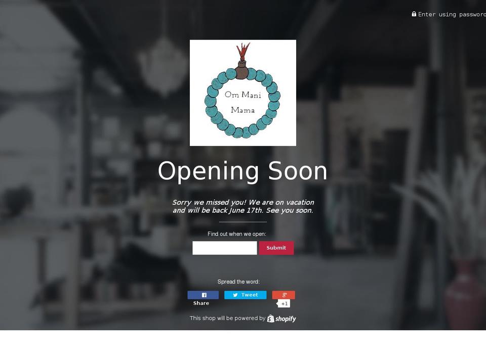 ommanimama.com shopify website screenshot