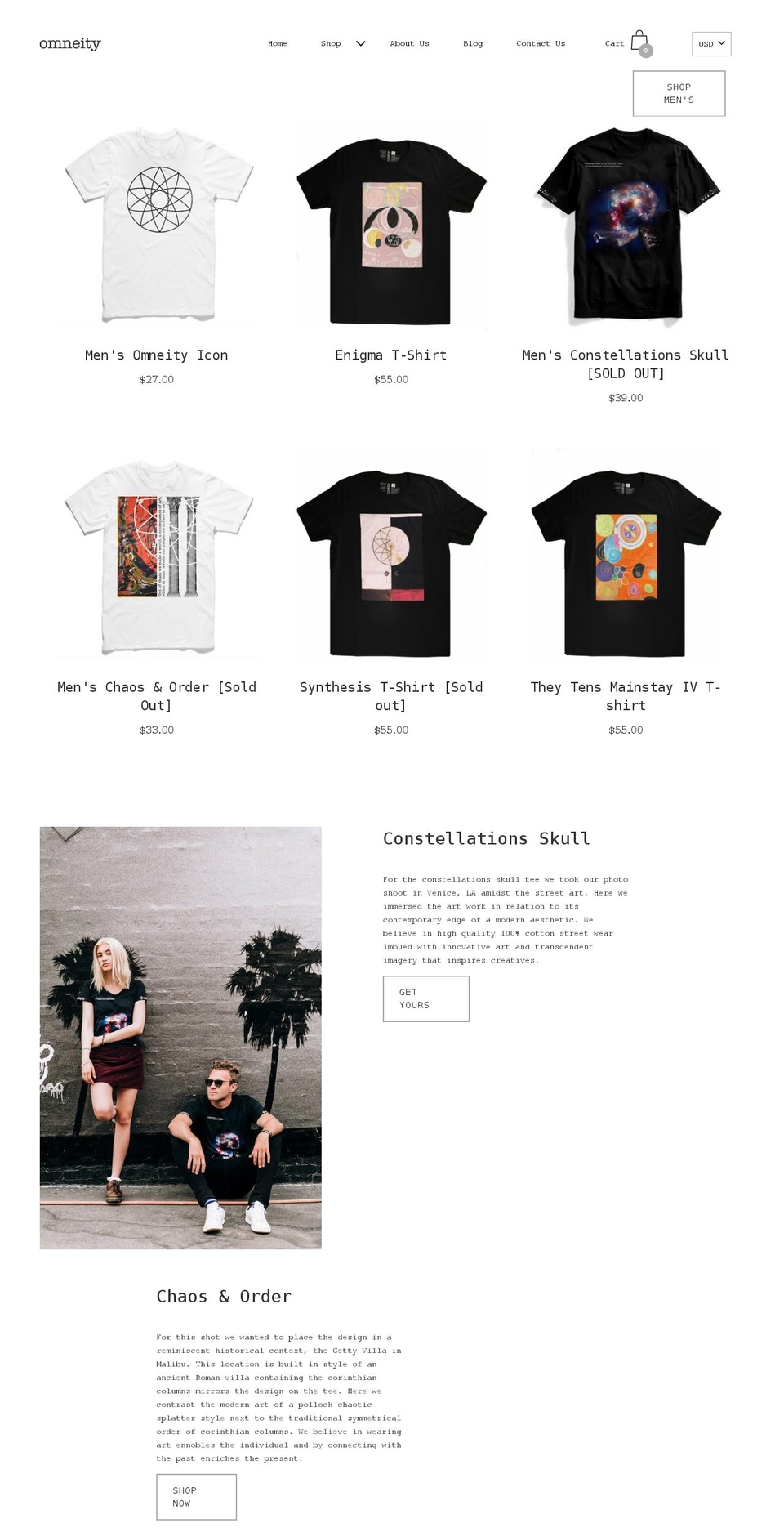 omneity1.com shopify website screenshot