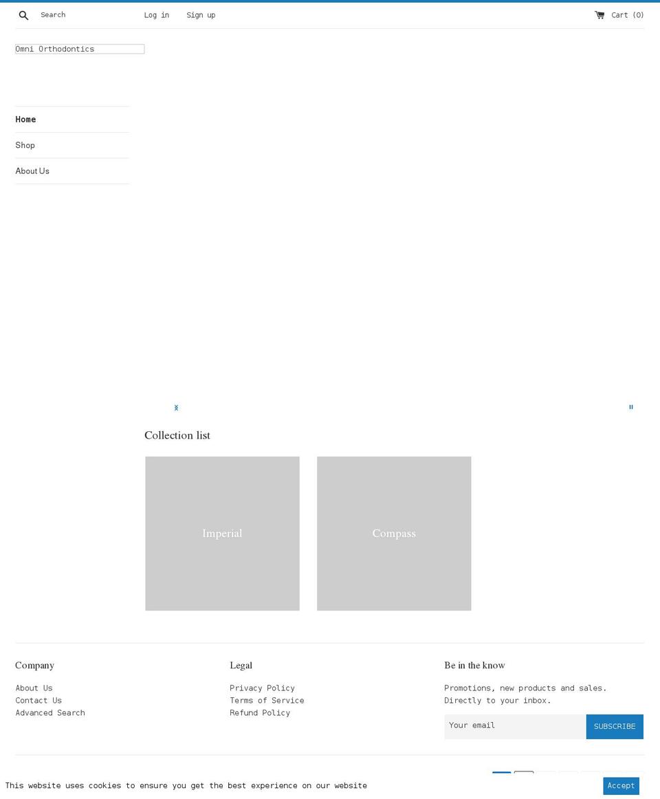 omni-orthodontics.com shopify website screenshot
