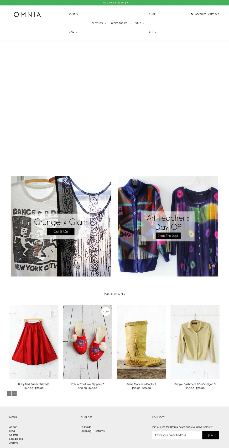 omnia.shop shopify website screenshot
