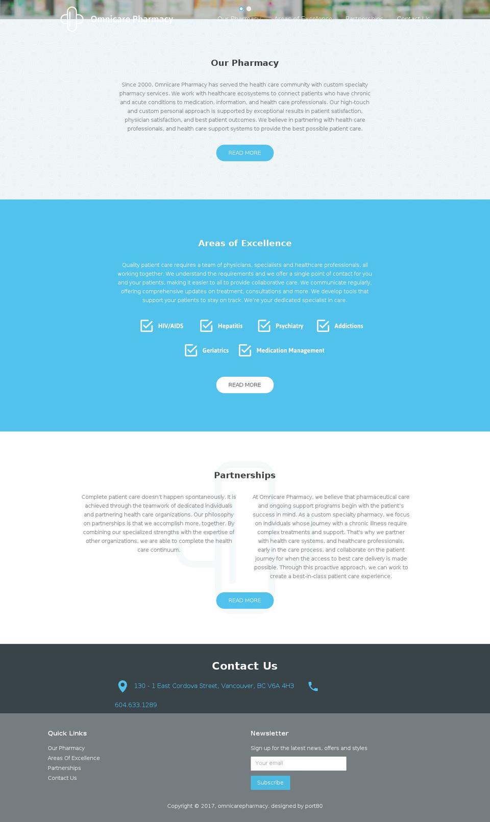 omnicarepharmacy.com shopify website screenshot