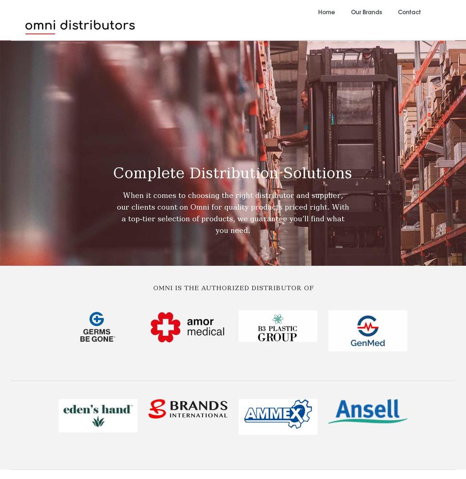 omnidistr.com shopify website screenshot