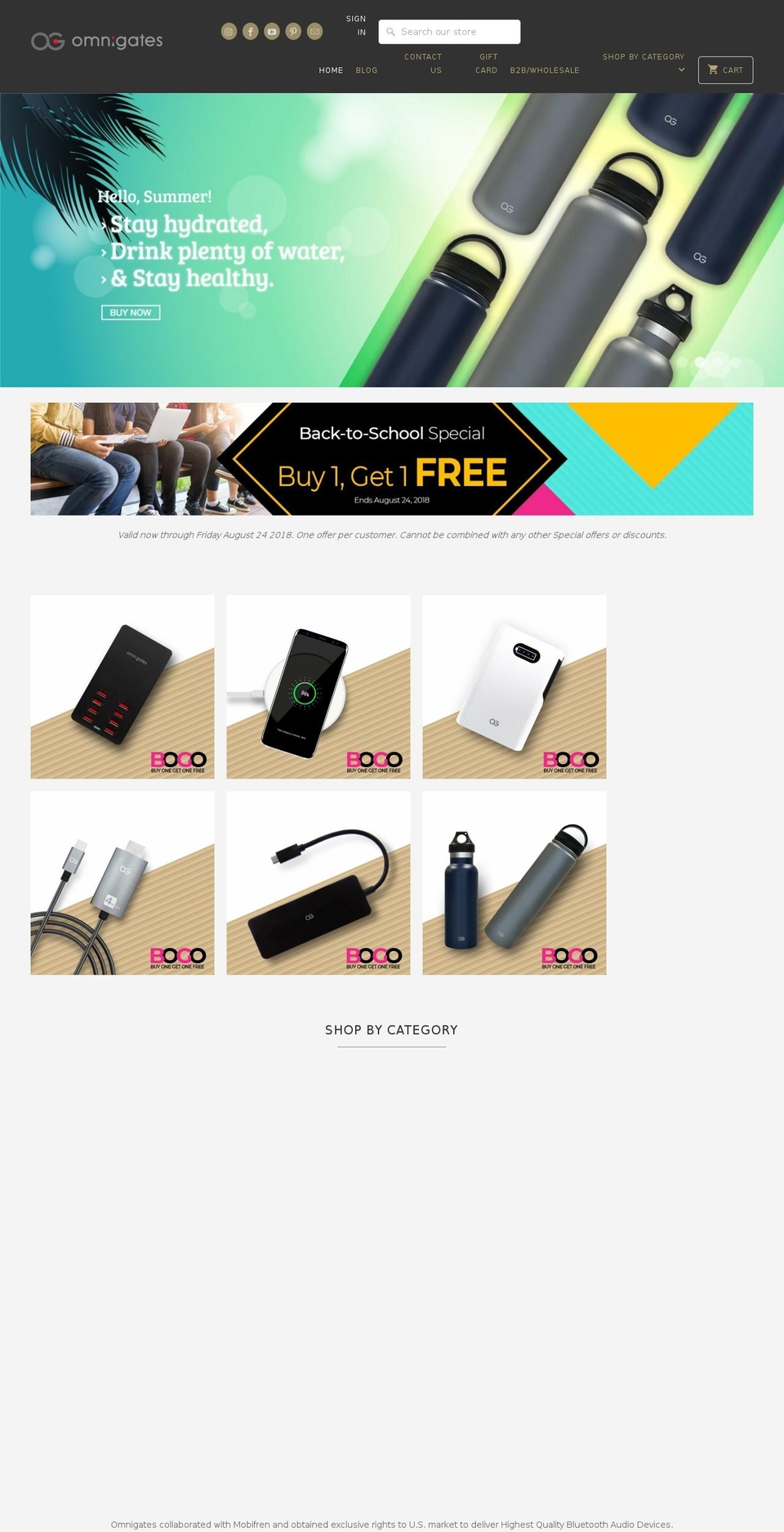 omnigates.com shopify website screenshot