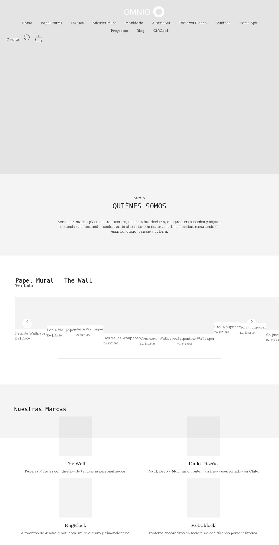 omnio.cl shopify website screenshot