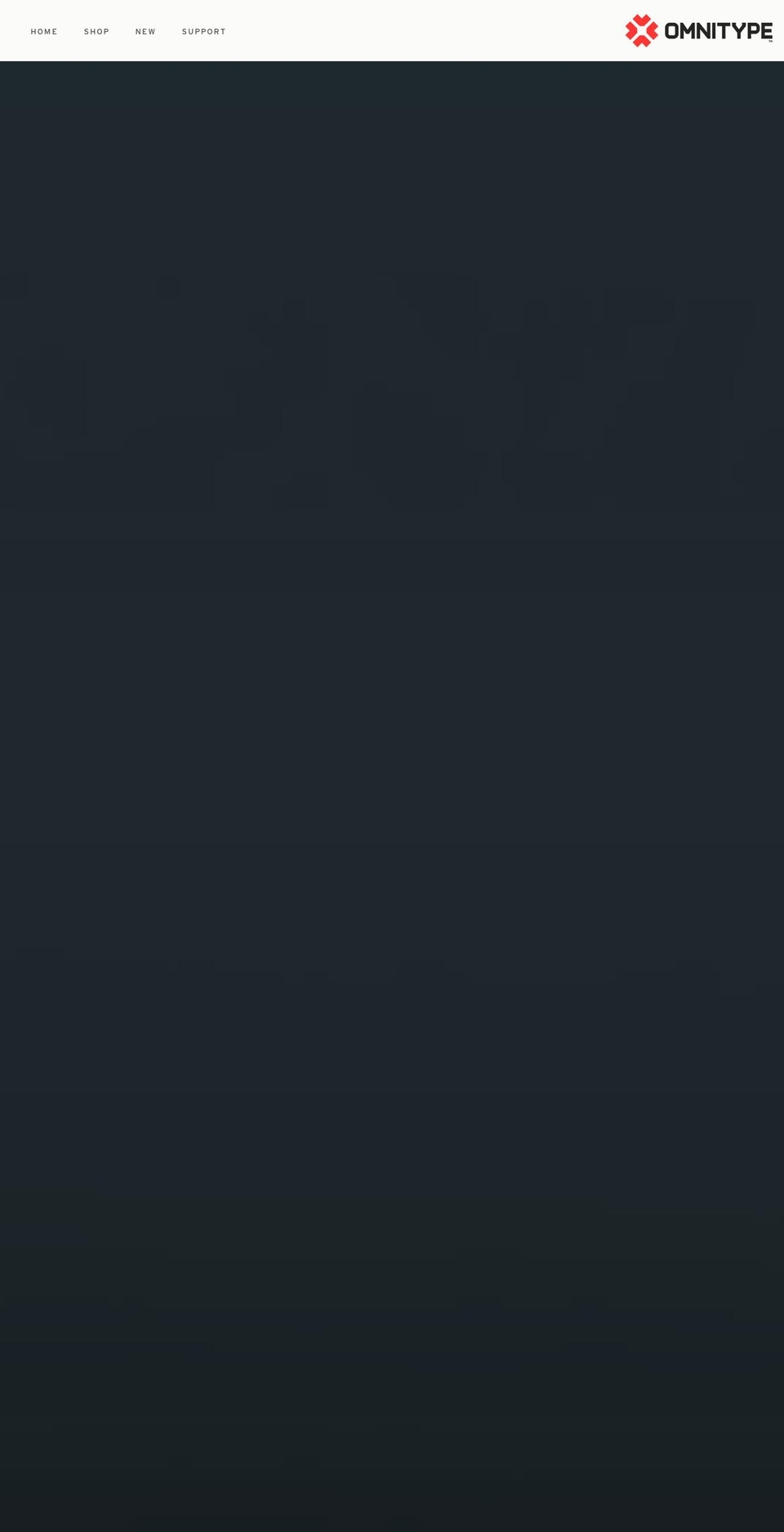 omnitype.com shopify website screenshot