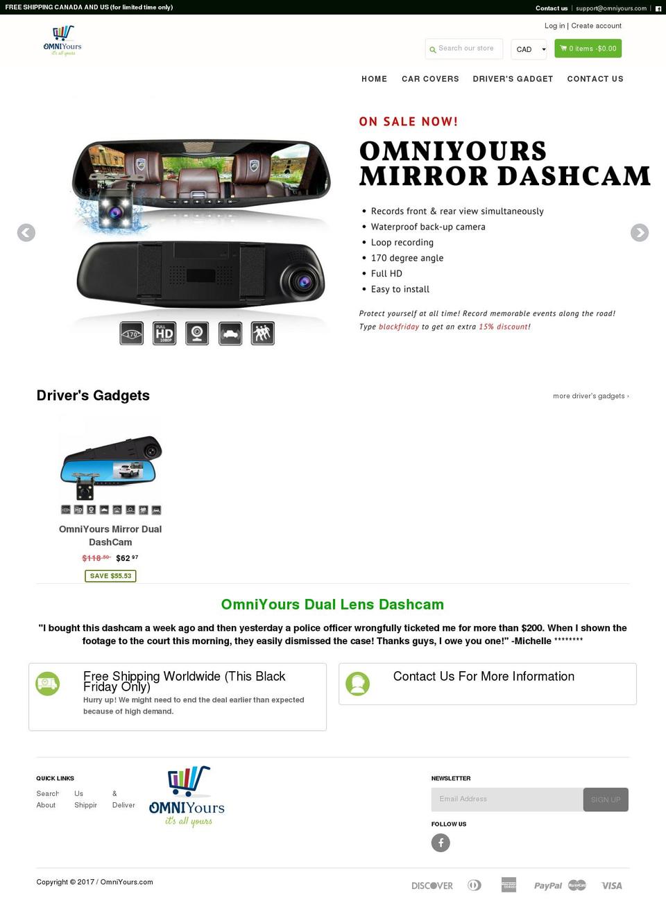 omniyours.com — Shopify storefront screenshot