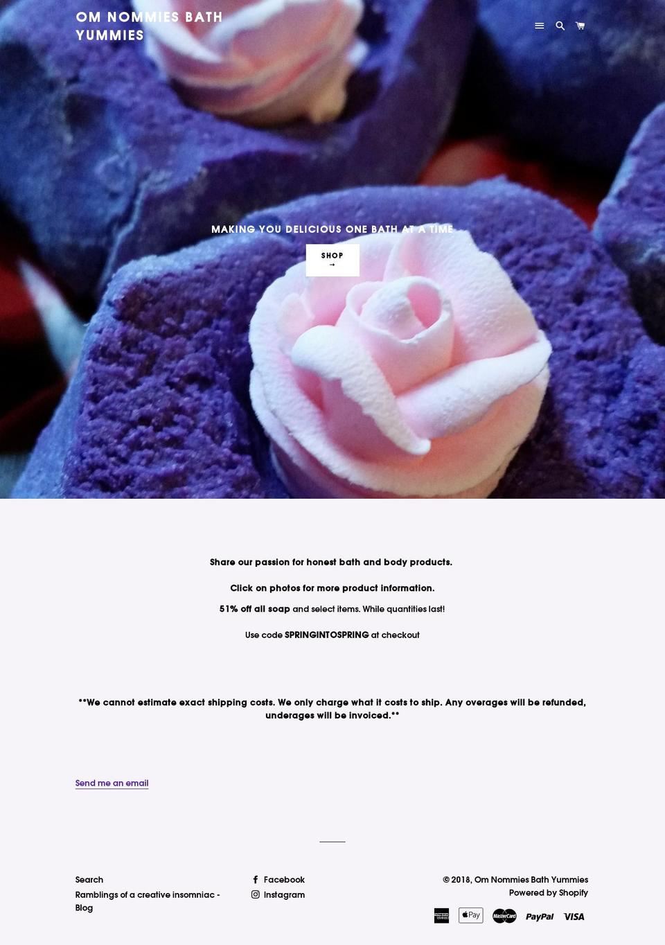 omnommies.net shopify website screenshot