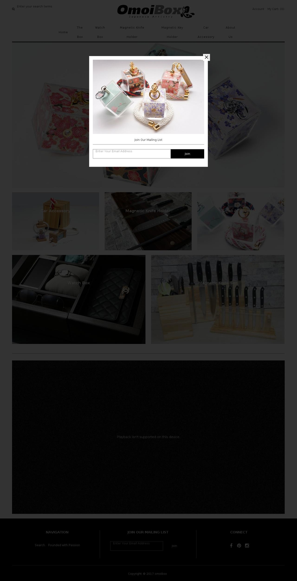 omoibox.com shopify website screenshot