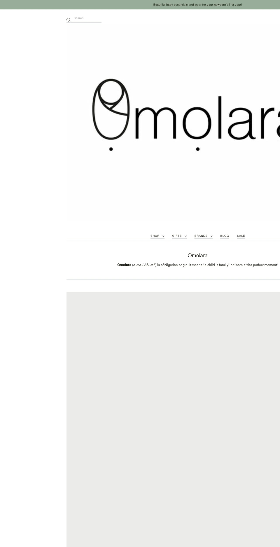 omolarauk.com shopify website screenshot