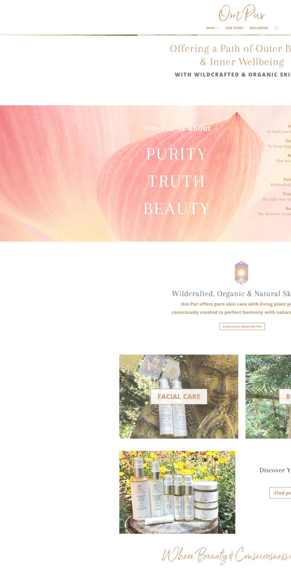ompurskincare.com — Shopify storefront screenshot