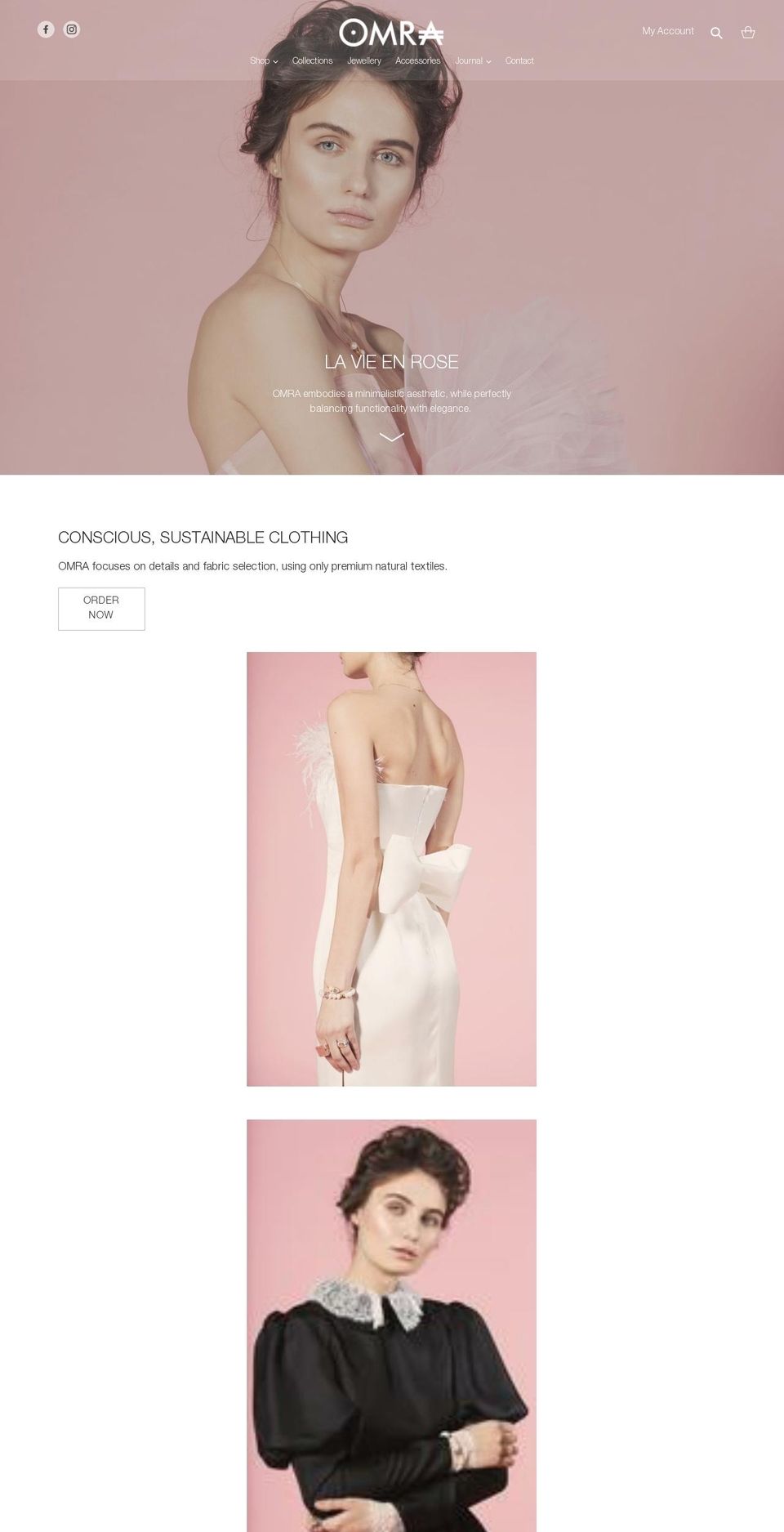 omradesign.com shopify website screenshot