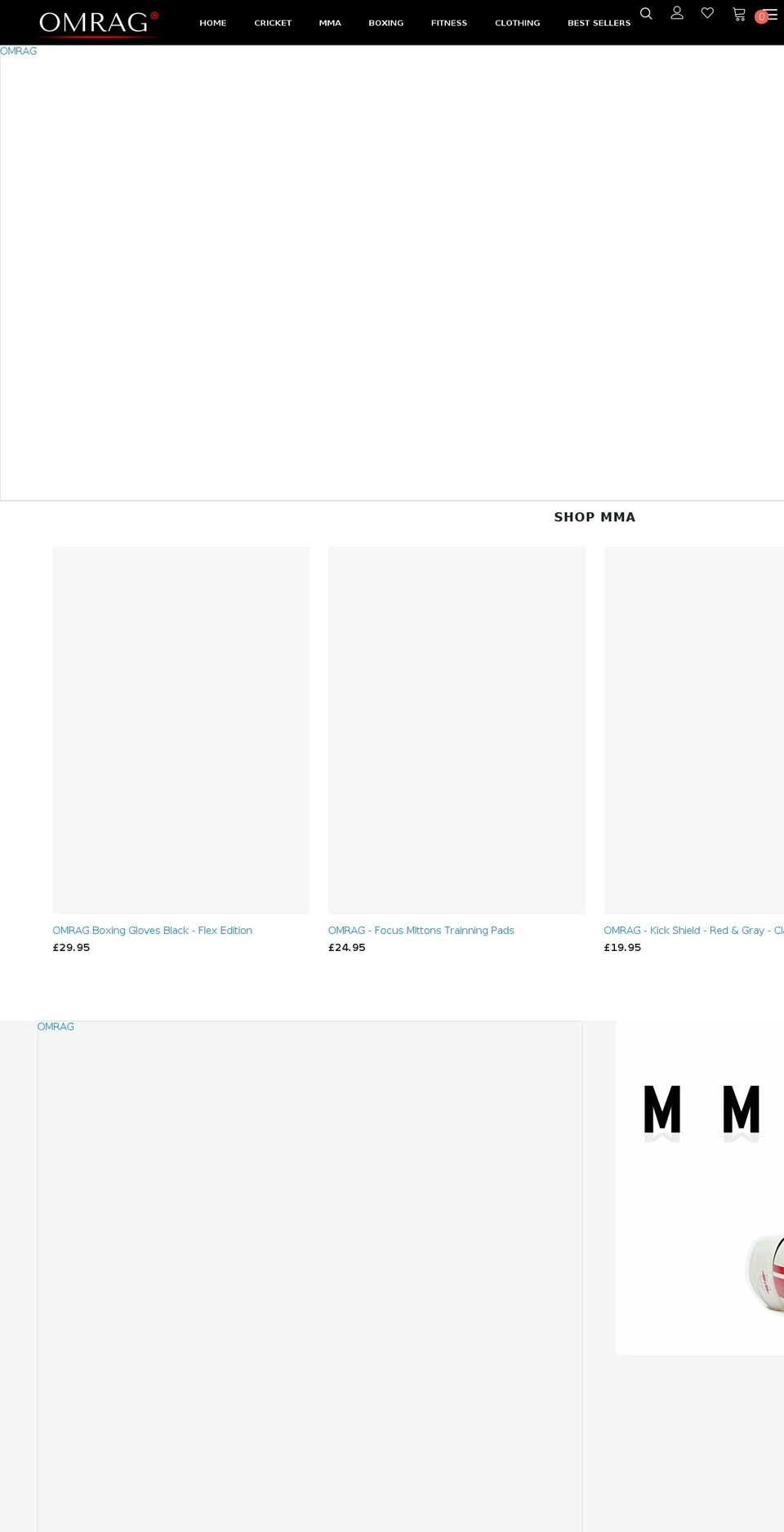 omrag.com shopify website screenshot