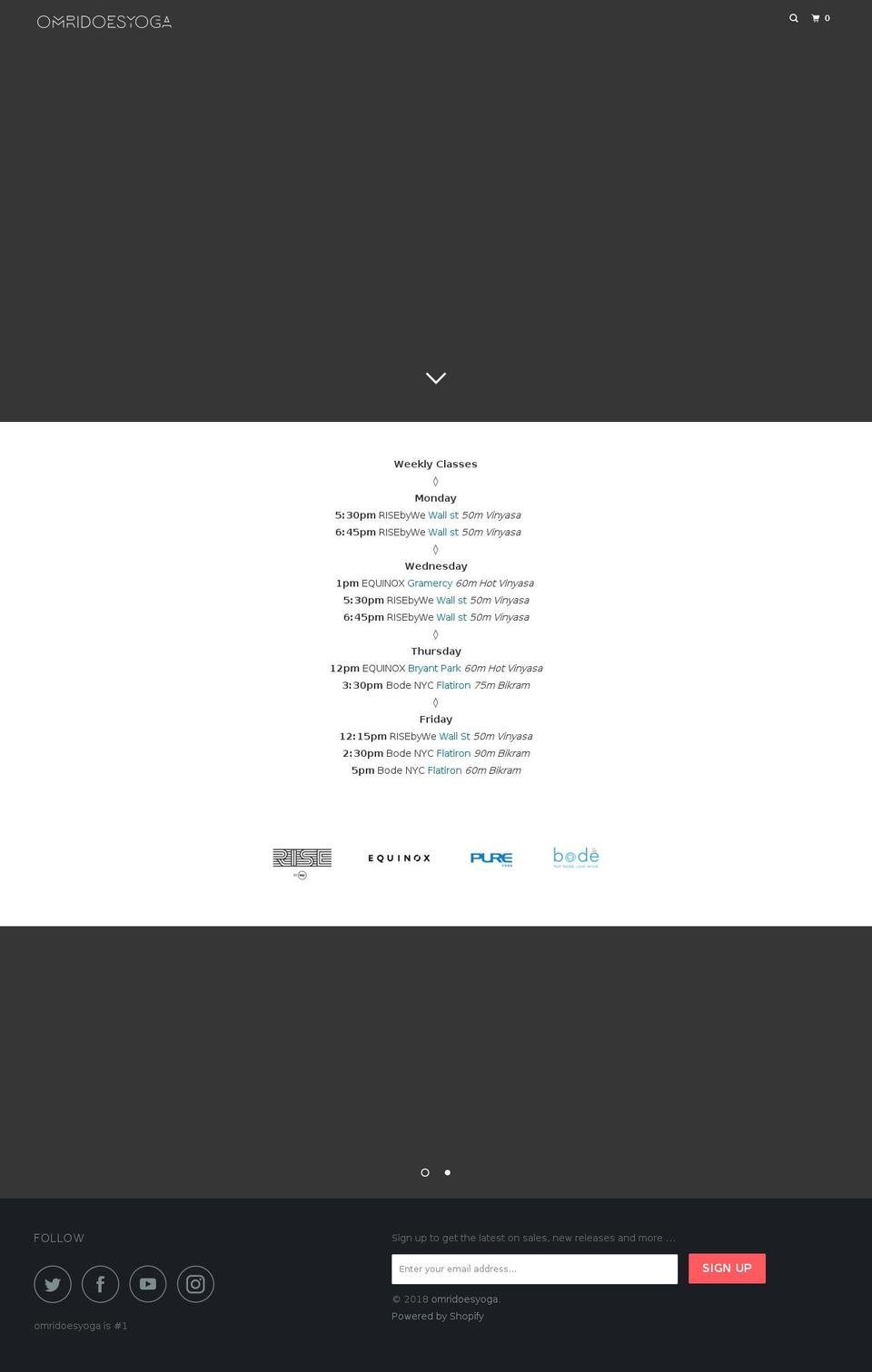 omriklein.com — Shopify storefront screenshot