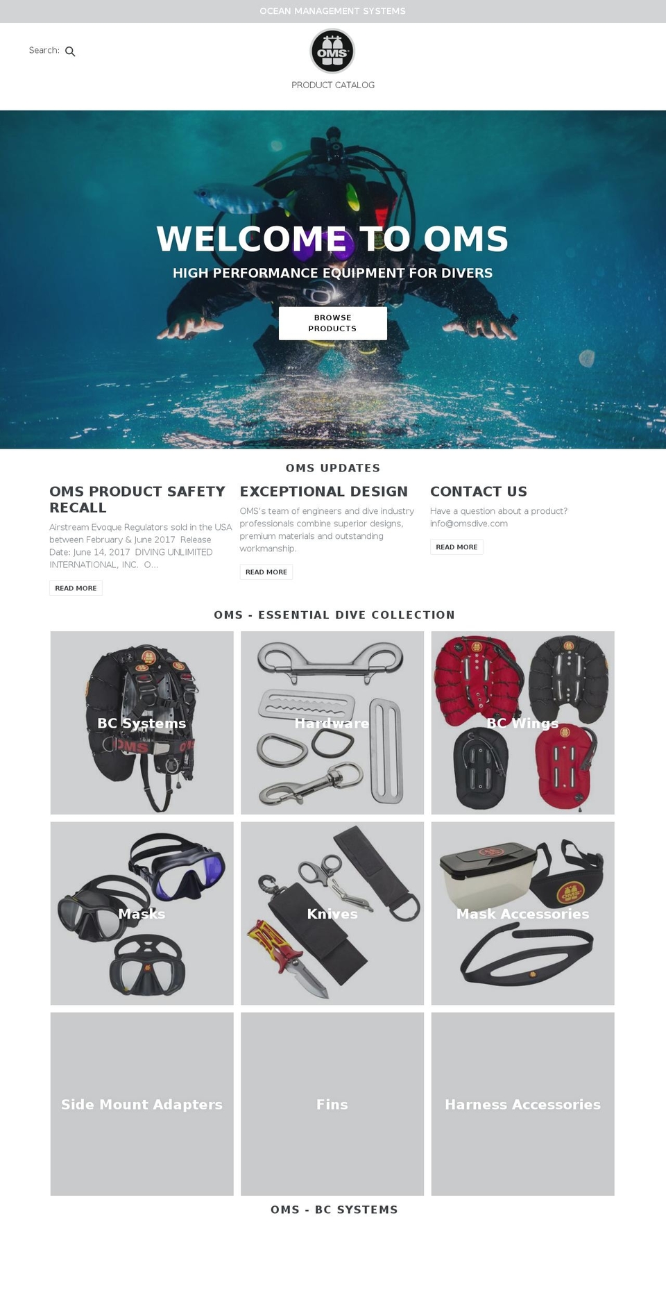 omsaustralia.com — Shopify storefront screenshot