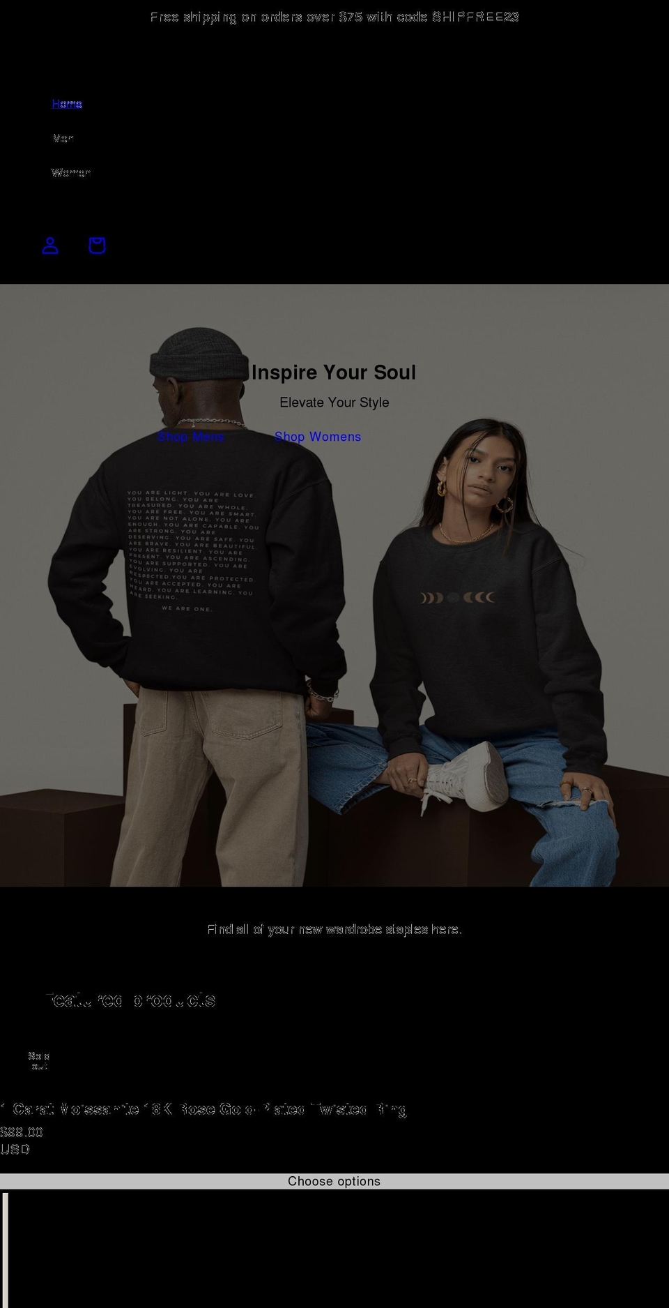omthreads.com shopify website screenshot
