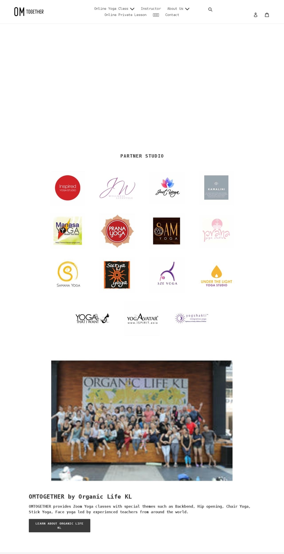 omtogether.net shopify website screenshot