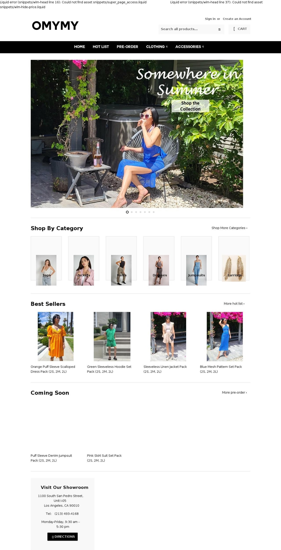 omymyshop.com shopify website screenshot
