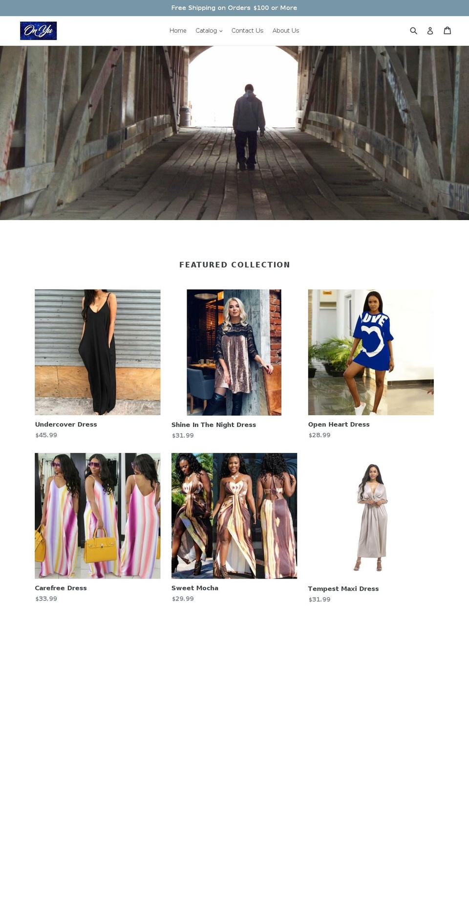 on-yu.com — Shopify storefront screenshot