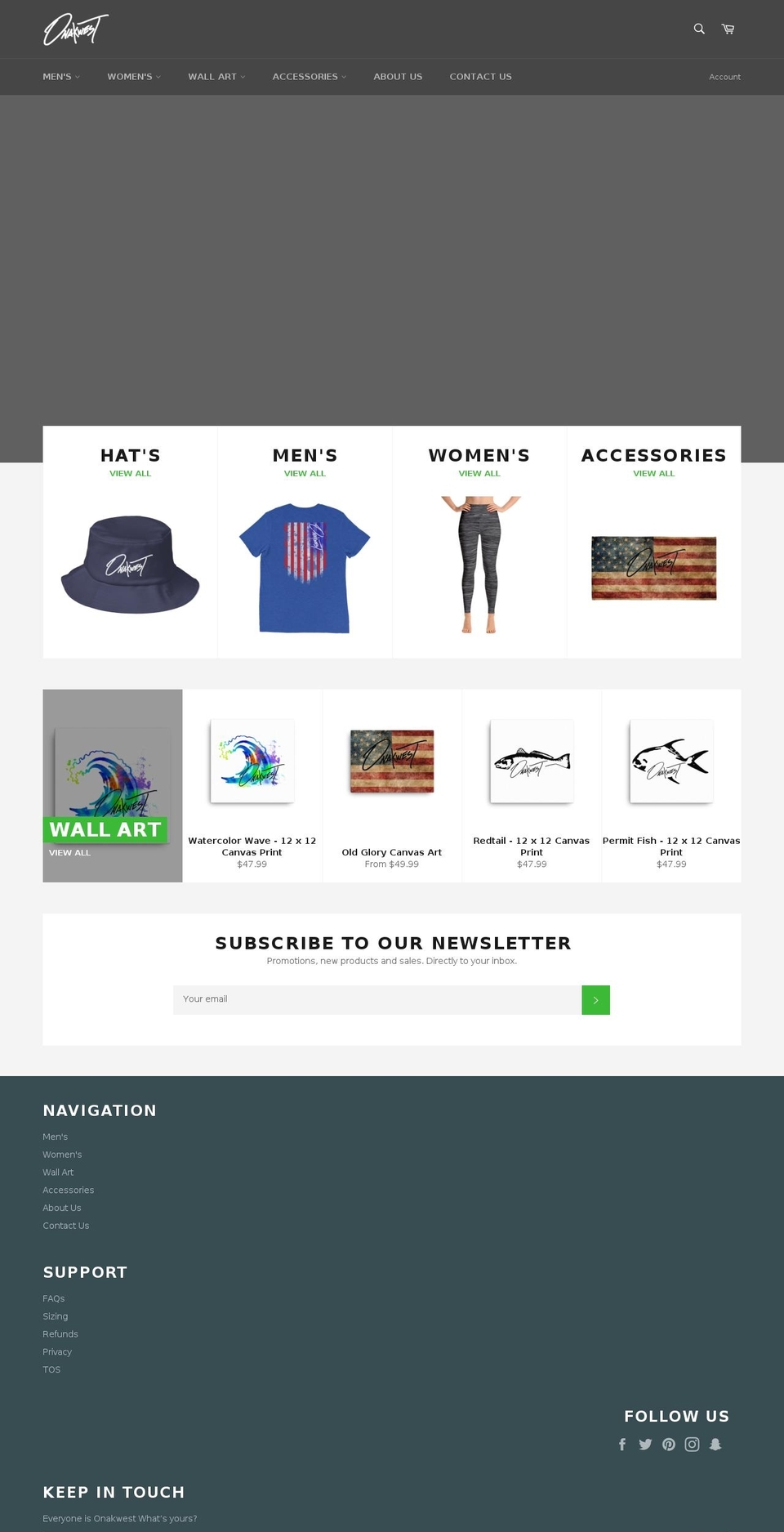 onakwest.com — Shopify storefront screenshot