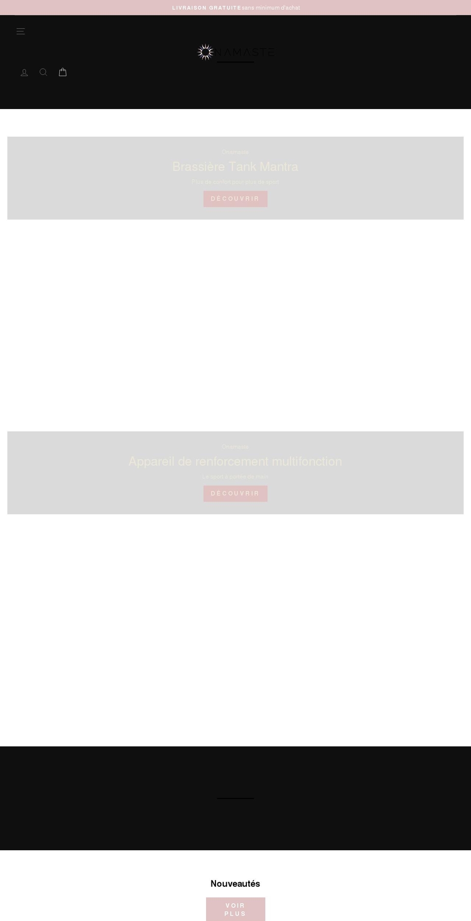 Copy of Theme + wishlist hero Shopify theme site example onamaste.com