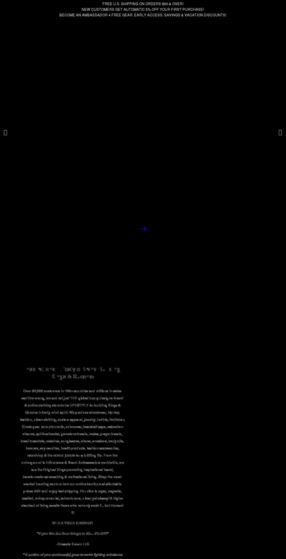 onassiskrown.com shopify website screenshot