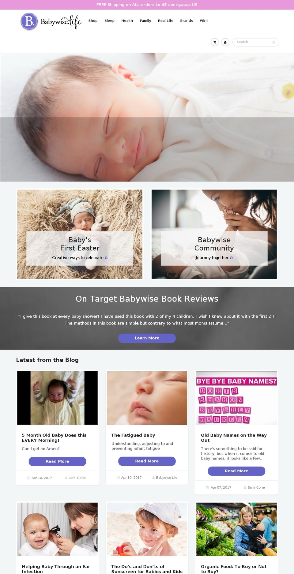 onbecomingbabywise.com shopify website screenshot