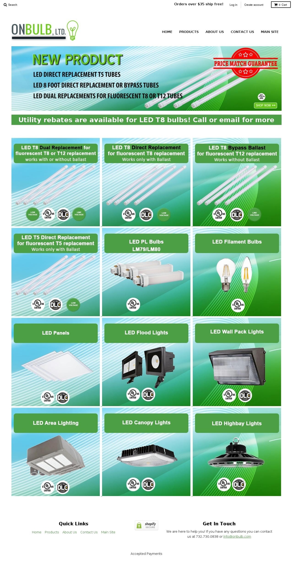 onbulbled.com shopify website screenshot