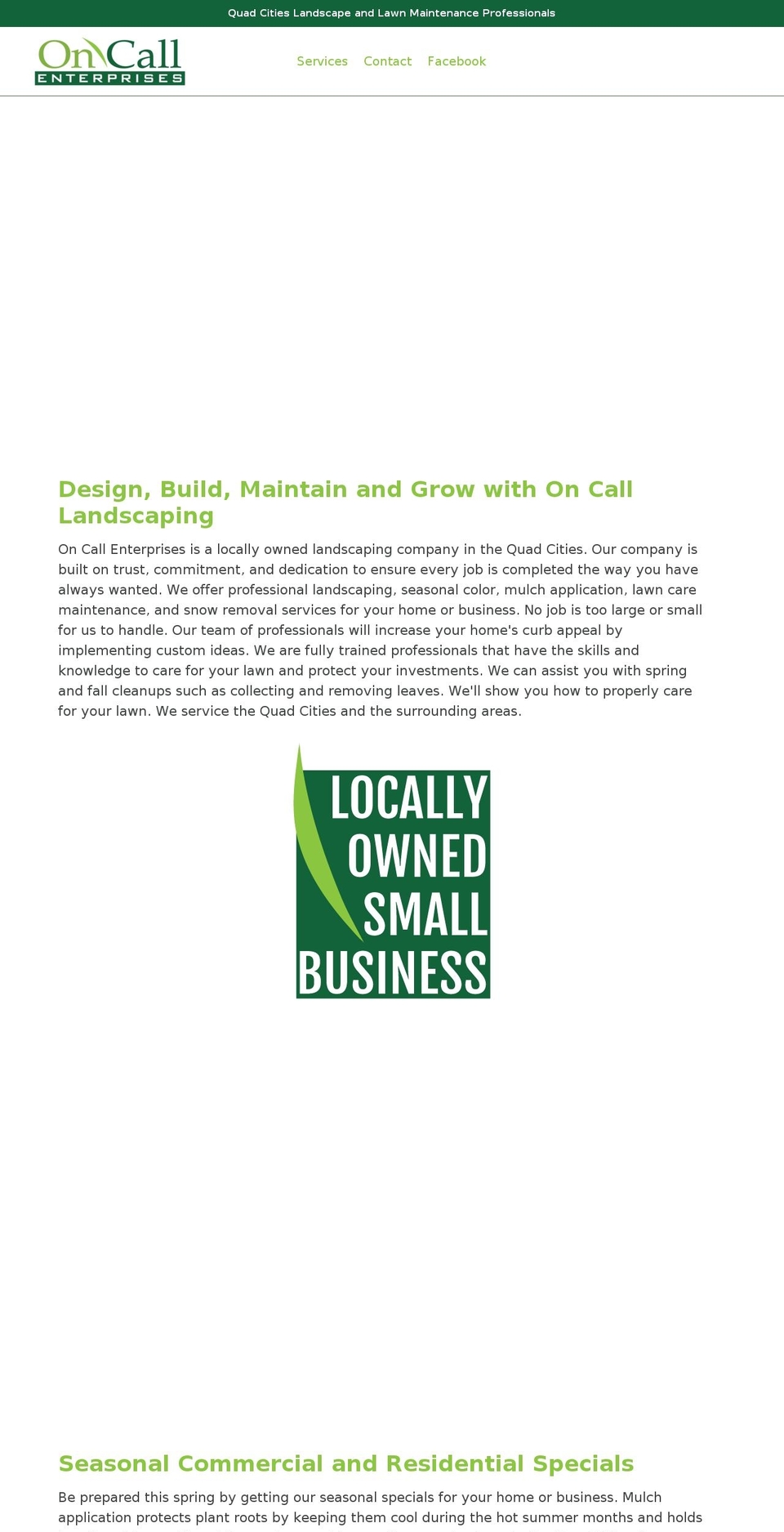 oncallqc.com — Shopify storefront screenshot
