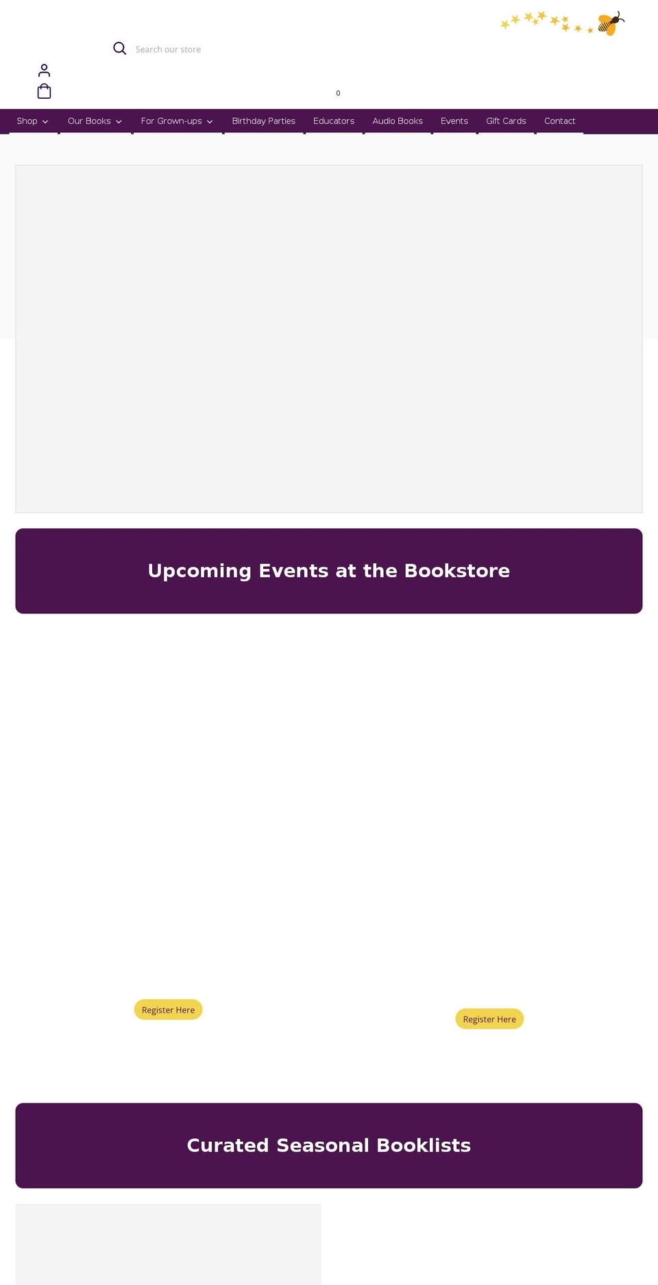 onceuponabookstore.ca shopify website screenshot