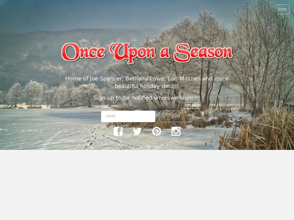 onceuponaseason.com — Shopify storefront screenshot