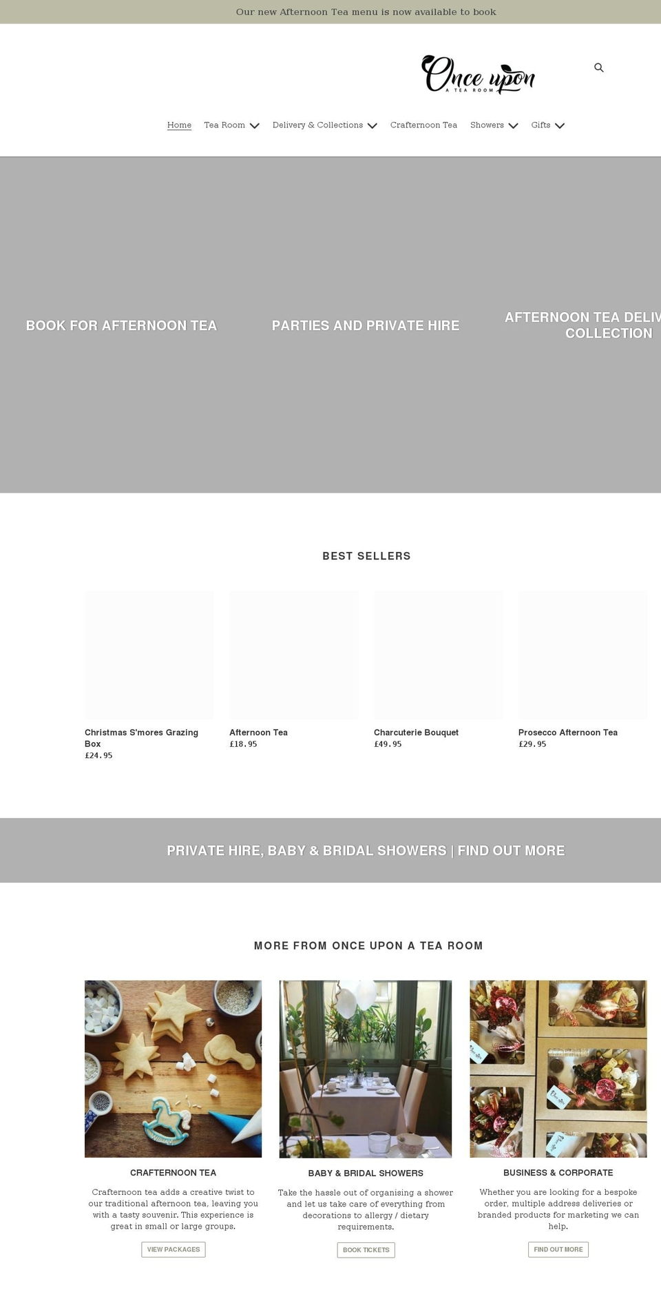 onceuponatearoom.co.uk shopify website screenshot