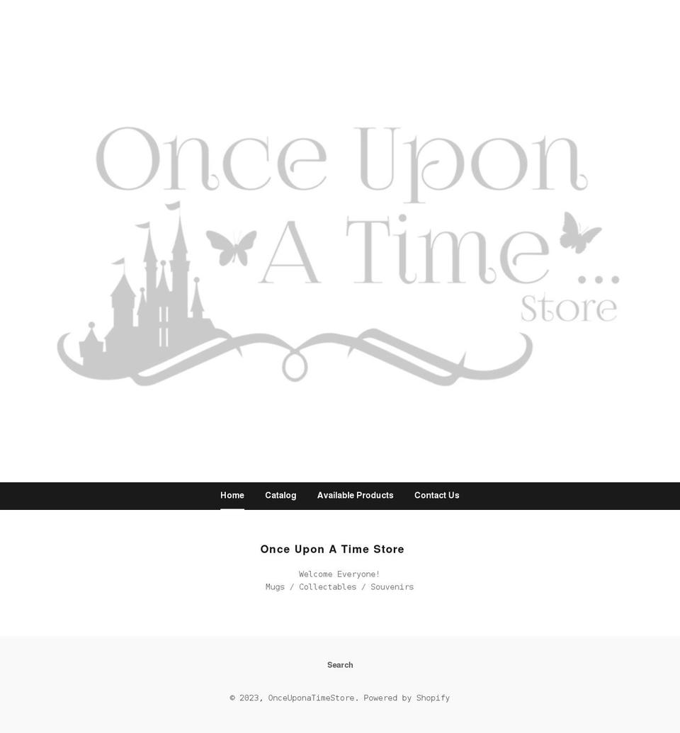 onceuponatimestore.net shopify website screenshot