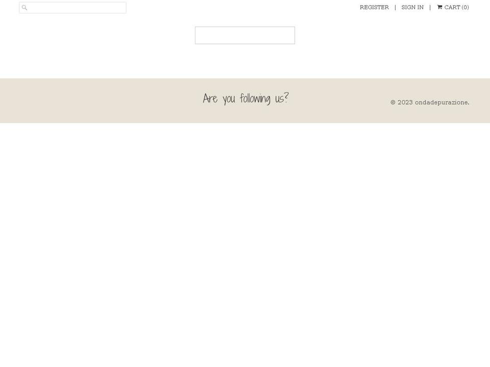 ondadepurazione.com shopify website screenshot