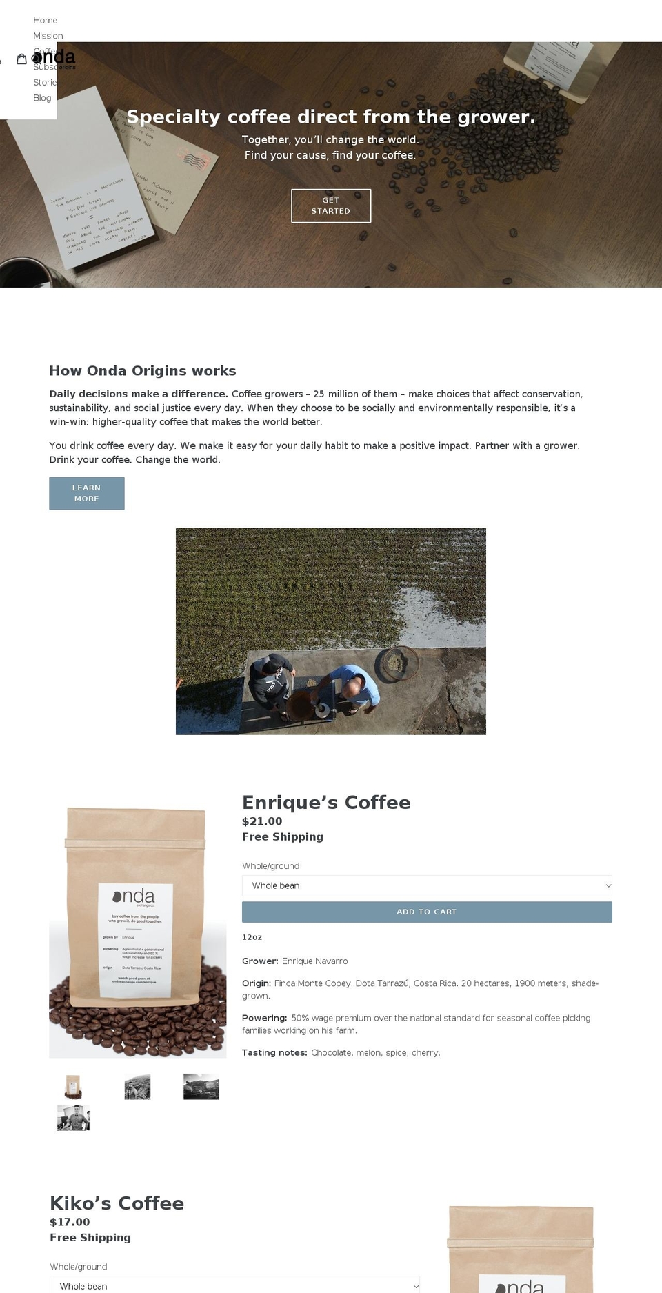 ondaexchange.com shopify website screenshot