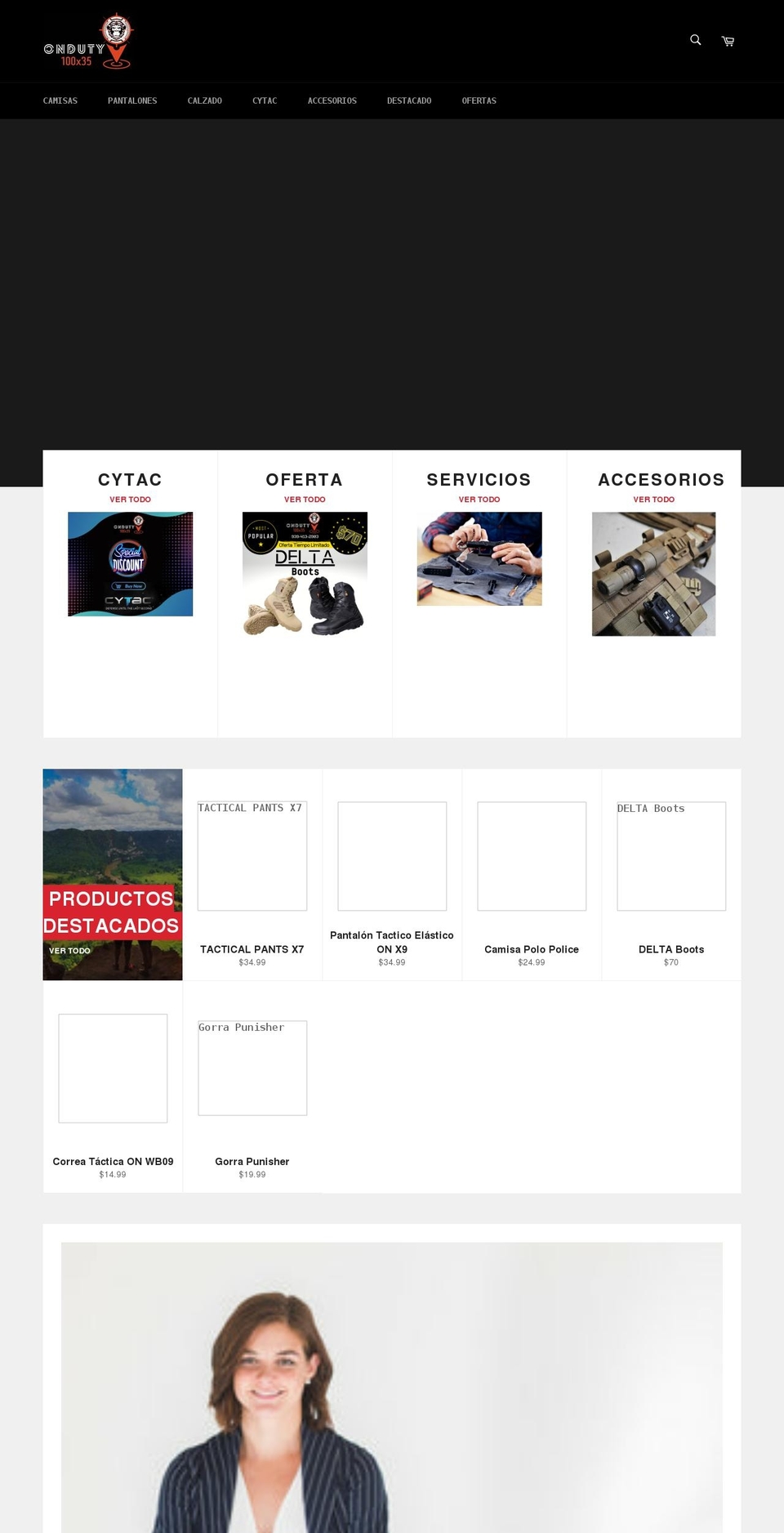 onduty.store shopify website screenshot