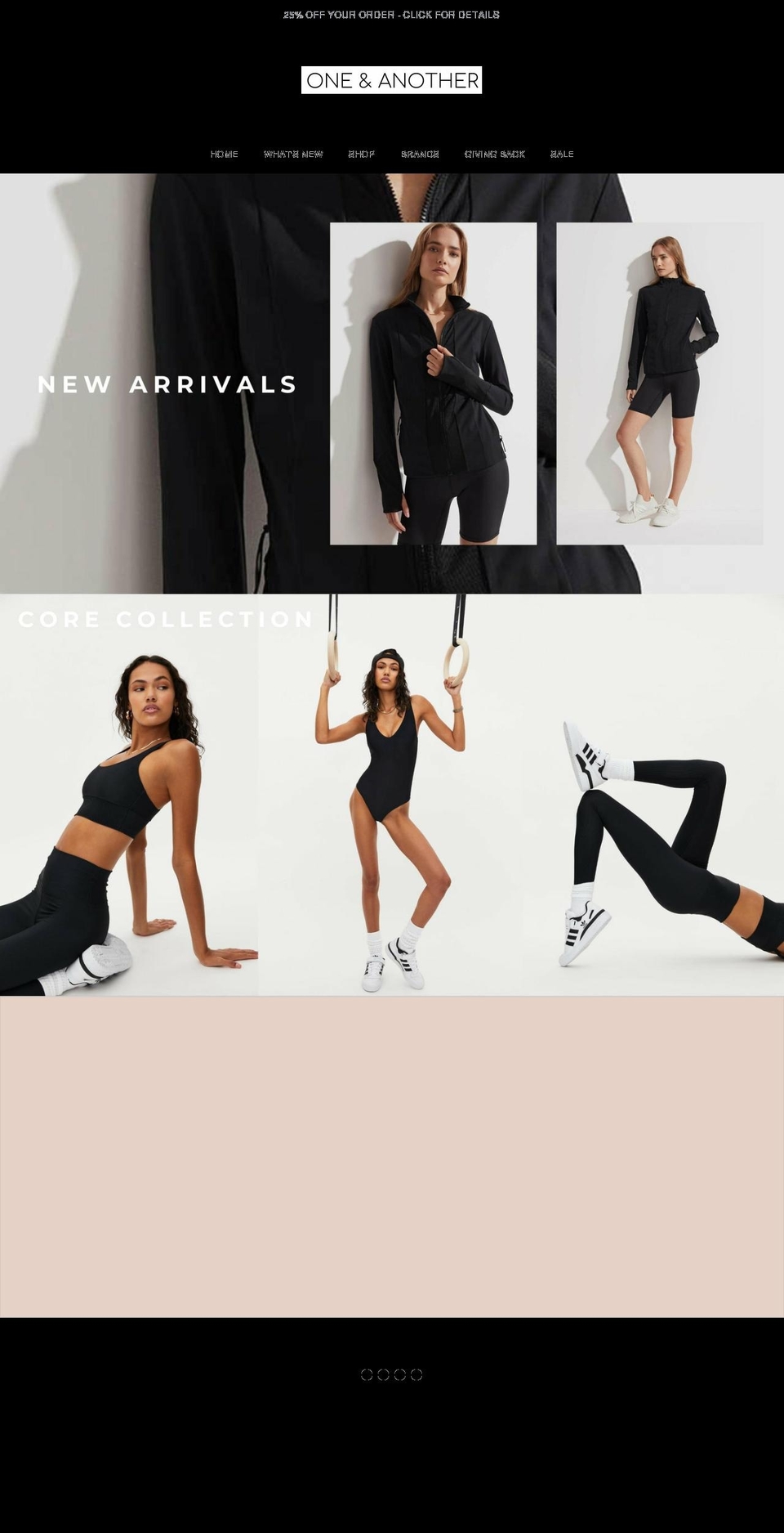 one-and-another.com shopify website screenshot