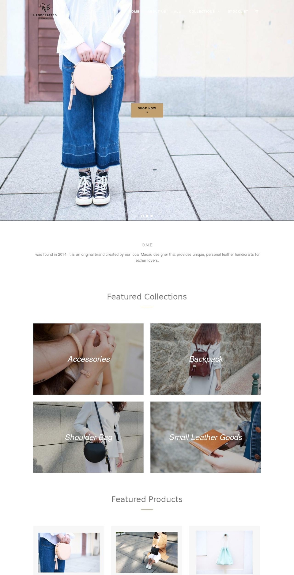 one-macau.com — Shopify storefront screenshot