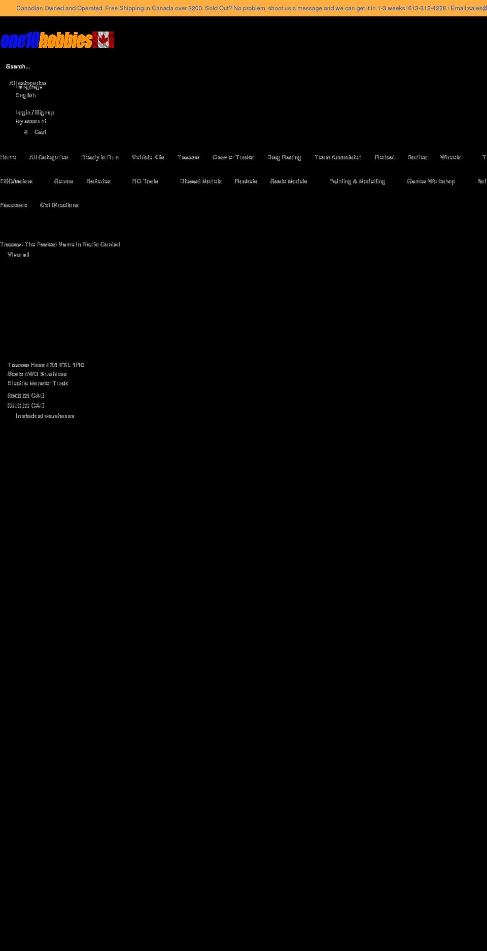 one10hobbies.com shopify website screenshot