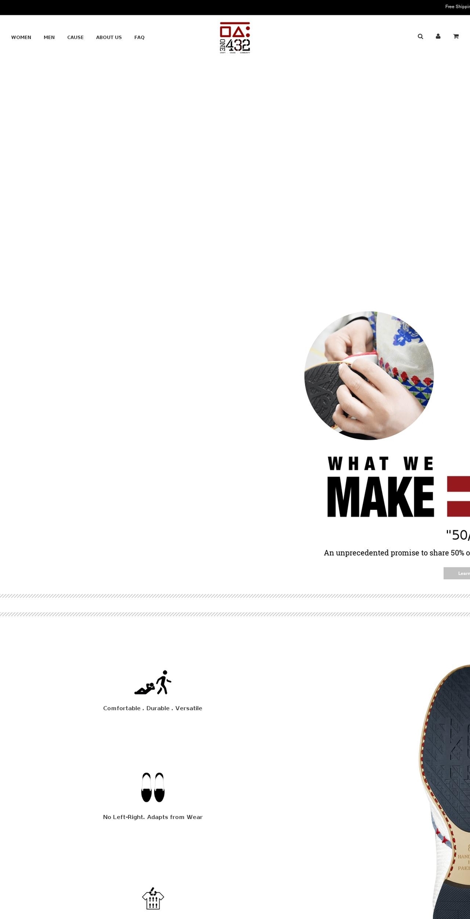 one432.com shopify website screenshot