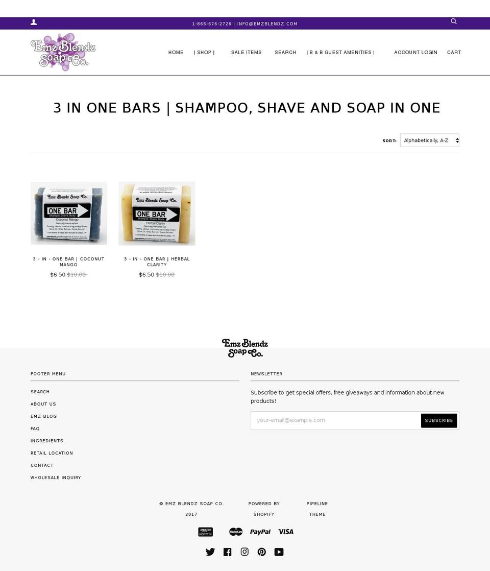 onebars.com shopify website screenshot