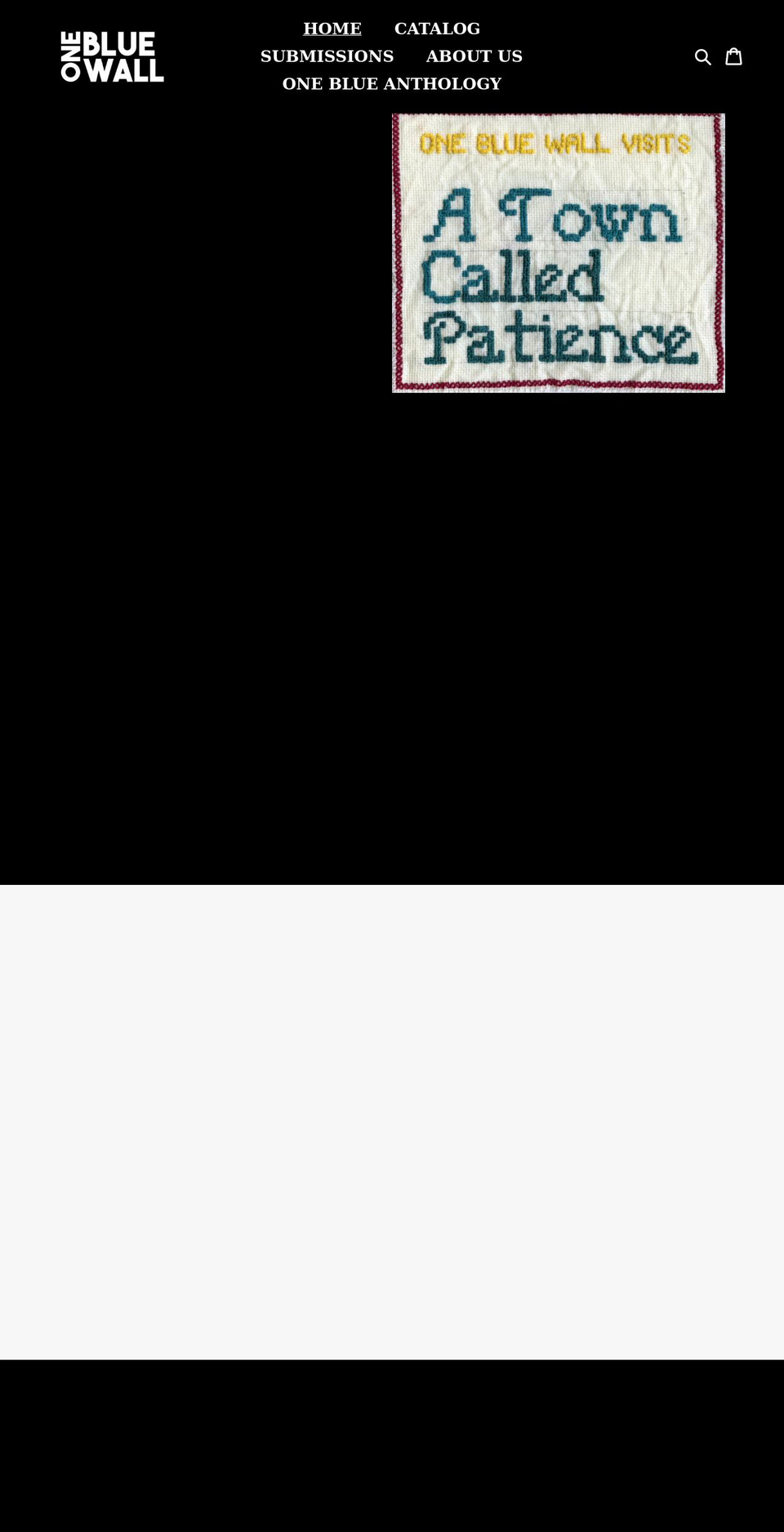 onebluewall.com shopify website screenshot